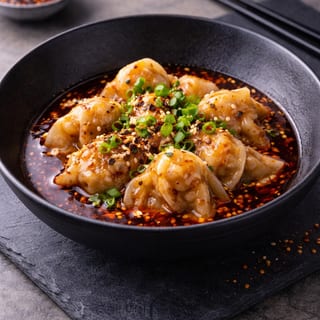 Shrimp Silk Wonton in Chili Oil