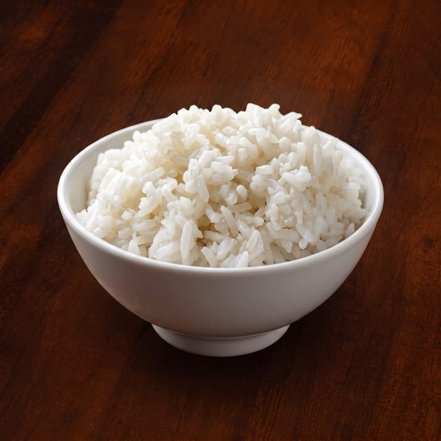Side of Steamed Rice.