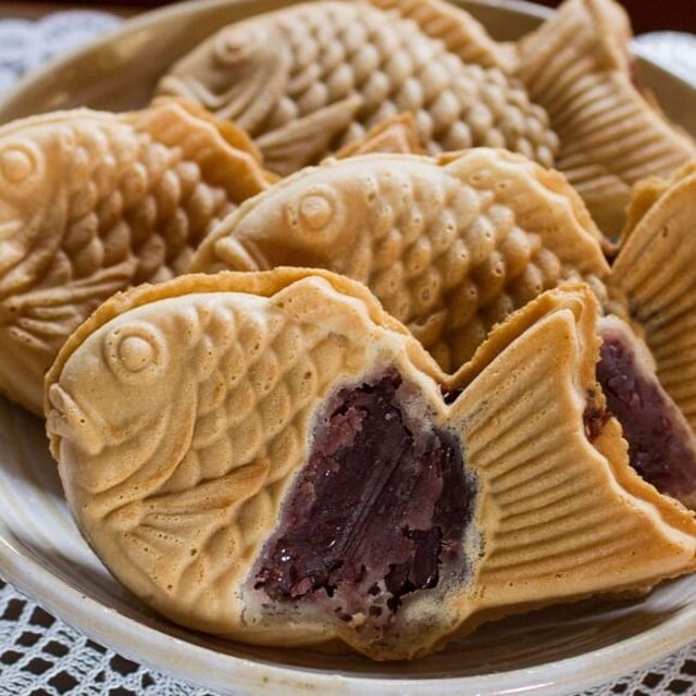 Taiyaki fish filled with red bean 1 pc.