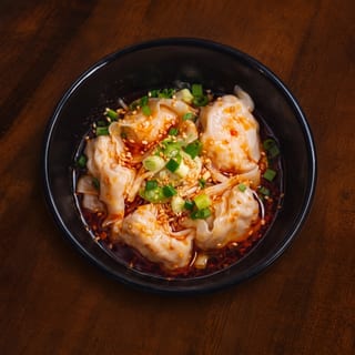 Silk Shrimp Wontons in Chili Essence