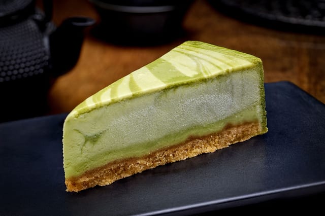 Green Tea Cheesecake.