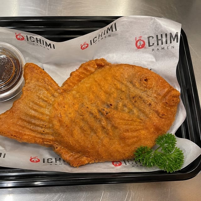 Taiyaki Fish Cake filled with Red Bean.