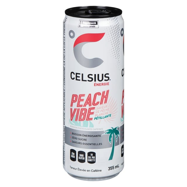 Celsius Sparkling Peach Vibe.